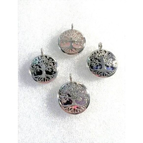 Beautiful Gemstone Tree of Life Locket - Your Choice - Picture 1 of 5